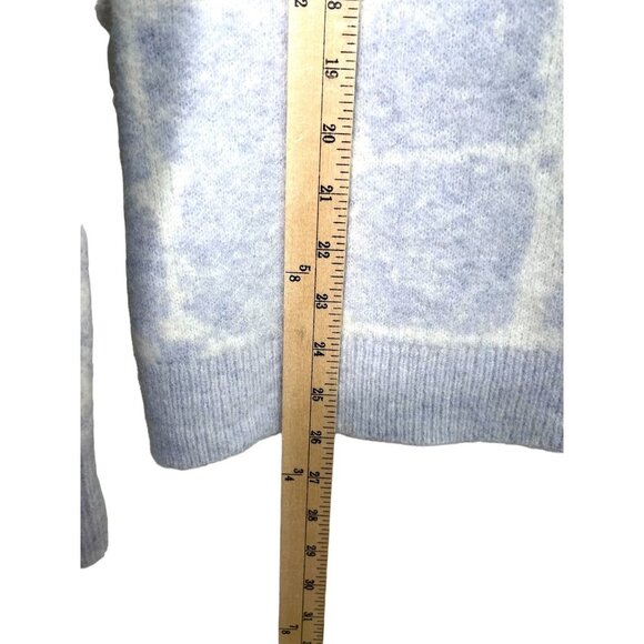 J.Lindeberg Aubrey knitted wool ski Sweater fuzzy boho sz L - Picture 5 of 9